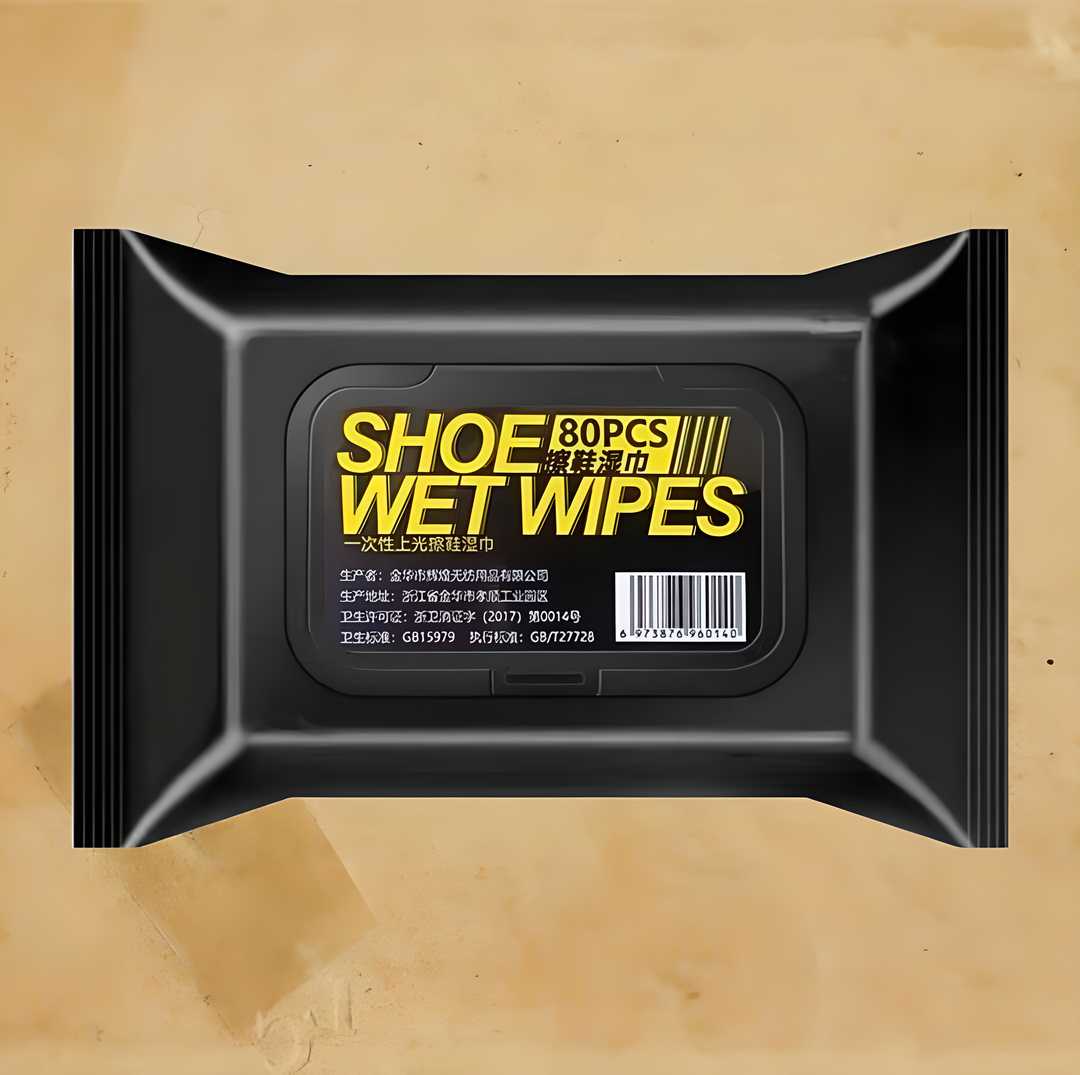 Shoe Cleaning Wet Wipes – Clean Shoes in Seconds, No Water Needed ( 1 pack of 80 )