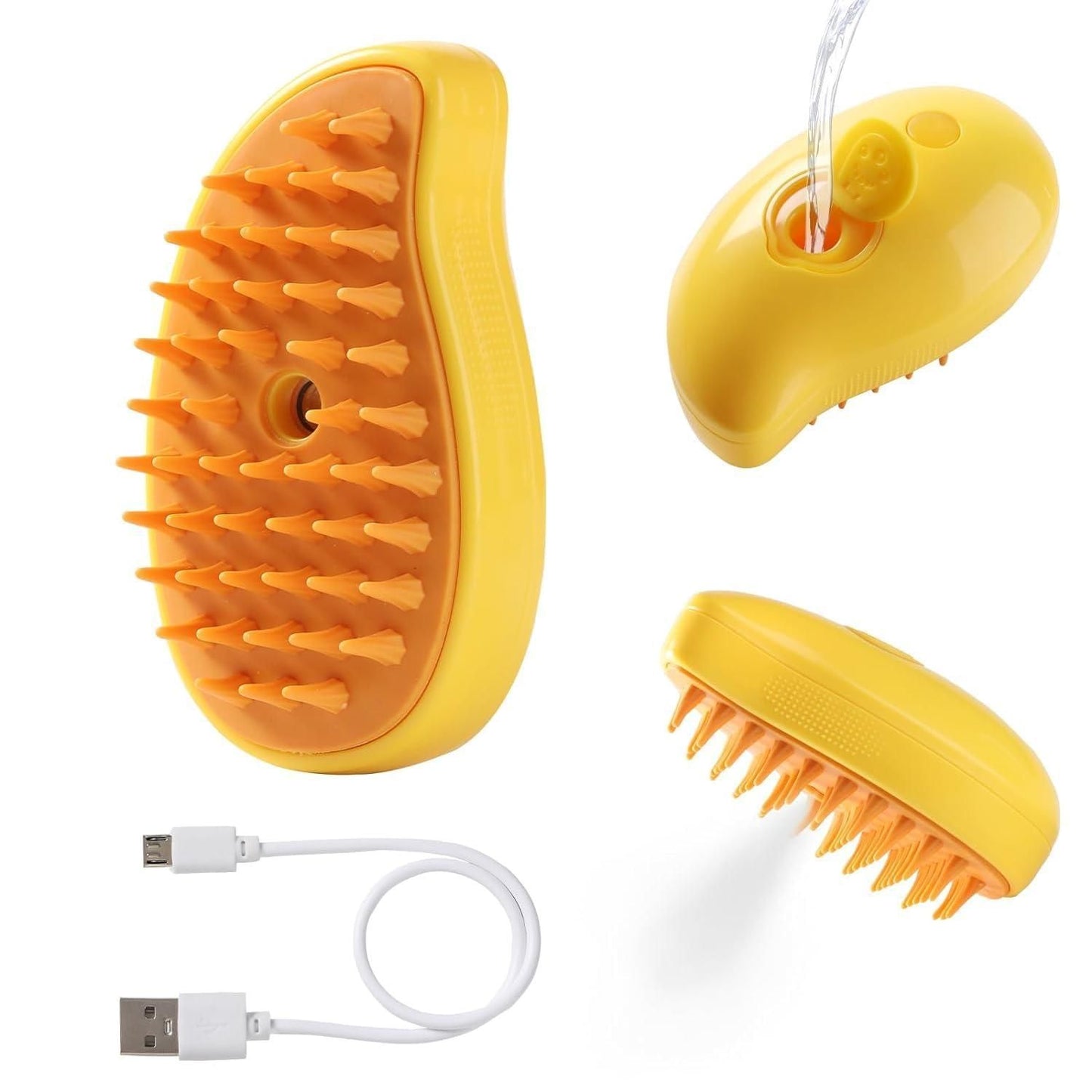 Rechargeable Pet Grooming Brush – Wash and Massage in One Step